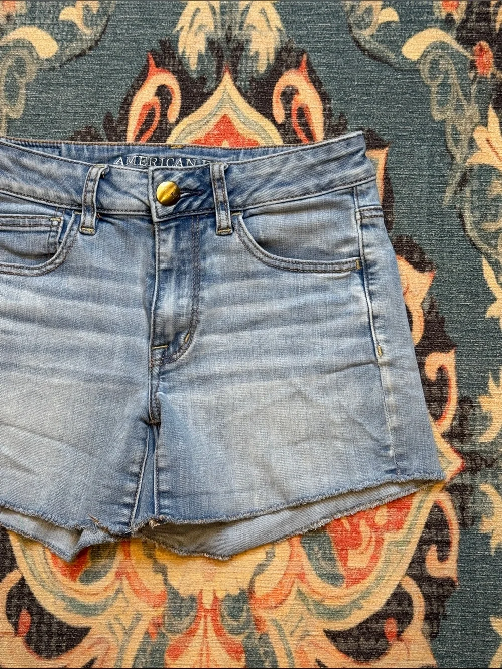 American Eagle Outfitters Light Wash Denim Jean Shorts